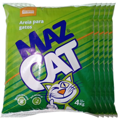 Areia Higiênica Maz Cat Tradicional Fardo Com 5 Unidades De 4kg