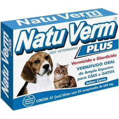 Remedio Natuverm Plus C/4 Comp 660mg