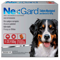 Antipulgas E Carrapatos Nexgard Para Cães De 25 A 50kg Com 1 Tablete