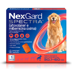 Antipulgas E Carrapatos Nexgard Spectra Gg Para Cães De 30,1 A 60kg Com 1 Tablete