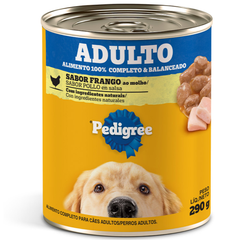 Ração Úmida Pedigree Lata Sabor Frango Ao Molho Para Cães Adultos 290gr