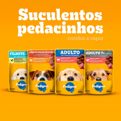 Ração Úmida Pedigree Sachê Promocional Leve 18 Pague 15 Sabor Carne Ao Molho Para Cães Adultos Raças Pequenas 100gr