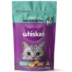 Petisco Whiskas Temptations Anti Bola De Pelo Para Gatos Adultos 40 Gr