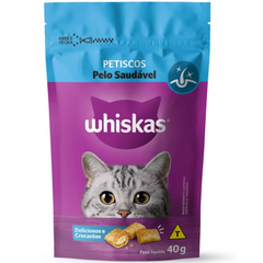 Petisco Whiskas Temptations Pelo Saudável Para Gatos Adultos 40 G