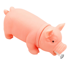 Brinquedo Porco Sonoro Tamanho Médio Para Cães