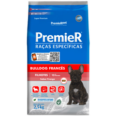 Ração Premier Raças Específicas Para Bulldog Francês Filhote Sabor Frango 2,5kg