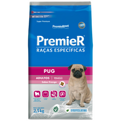 Ração Seca Premier Pet Raças Especificas Pug Para Cães Adultos Porte Pequeno