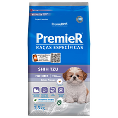 Ração Premier Raças Específicas Para Shih Tzu Filhote Sabor Frango 2,5kg