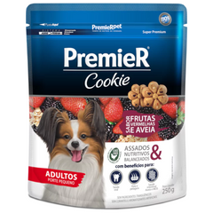 Biscoito Premier Cookie Sabor Frutas Vermelhas E Aveia Para Cães Adultos Raças Pequenas 250gr