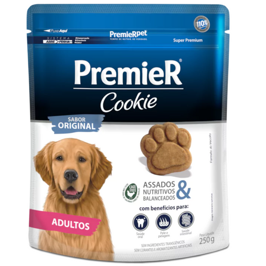 Biscoito Premier Cookie Sabor Original Para Cães Adultos 250gr