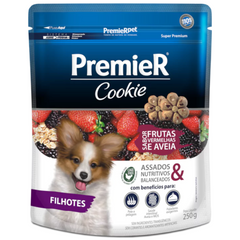Biscoito Premier Cookie Sabor Frutas Vermelhas E Aveia Para Cães Filhotes 250gr