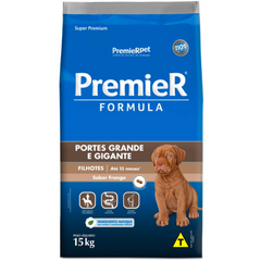 Ração Premier Fórmula Para Cães Filhotes De Raças Grandes E Gigantes Sabor Frango 15kg