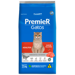 Ração Premier Ambientes Internos Gatos Adultos Salmão 7,5 Kg