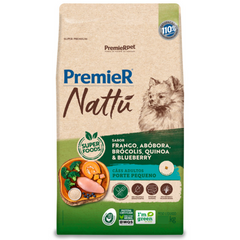 Ração Premier Nattú Para Cães Adultos De Raças Pequenas Sabor Abóbora 2,5kg