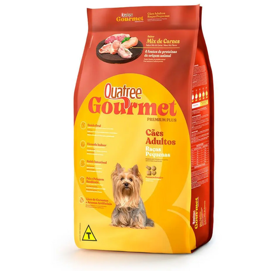 Ração Quatree Gourmet Cães Adultos Raças Pequenas 20kg