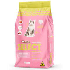Ração Quatree Select Para Gatos Adultos Sabor Salmão E Arroz 10,1kg