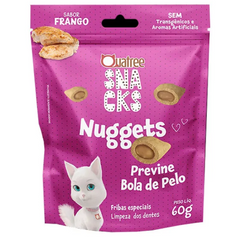 Quatree Snacks Nuggets Previne Bola De Pelo Para Gatos 60g