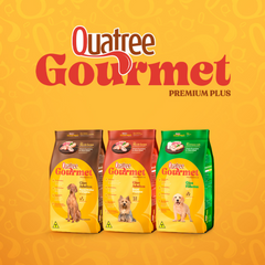 Ração Quatree Gourmet Para Cães Adultos Raças Pequenas Sabor Carne, Frango E Peixe 10 Kg