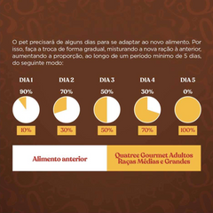 Ração Quatree Gourmet Sem Corantes Cães Adultos Raças Médias E Grandes 20kg