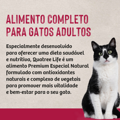 Ração Quatree Life Para Gatos Adultos Sabor Salmão E Arroz 10,1kg