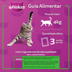 Ração Úmida Whiskas Sachê Sabor Carne Jelly Para Gatos Adultos 85gr