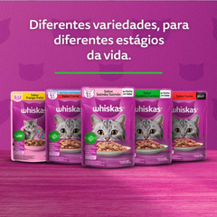 Ração Úmida Whiskas Sachê Sabor Carne Jelly Para Gatos Adultos 85gr