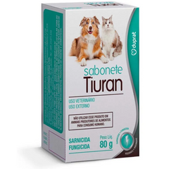 Sarnicida Tiuran Sabonete Duprat 80gr Para Cães E Gatos