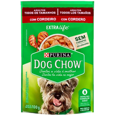 Ração Úmida Sachê Cão Adulto Dog Chow Sabor Cordeiro 100gr