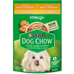 Ração Úmida Sachê Cão Adulto Raças Pequenas Dog Chow Sabor Frango E Arroz 100gr