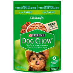 Ração Úmida Sachê Cão Filhote Dog Chow Sabor Carne 100gr