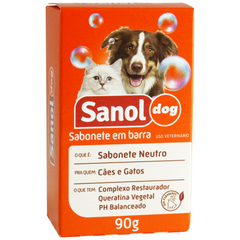 Sabonete Sanol Dog Neutro Para Cães E Gatos 90gr