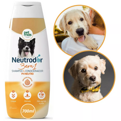 Shampoo E Condicionador Petmais 3 Em 1 Neutrodor Ph Neutro 700ml