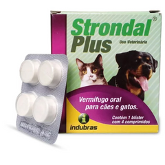 Strondal Plus Vermífugo Para Cães E Gatos