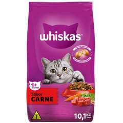 Ração Whiskas Para Gatos Adultos Sabor Carne 10,1kg