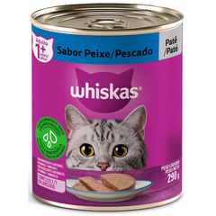 Ração Úmida Whiskas Lata Sabor Patê De Peixe Para Gatos Adultos 290gr