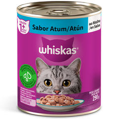 Ração Úmida Whiskas Lata Sabor Atum Ao Molho Para Gatos Adultos 290gr