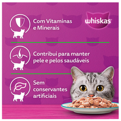 Ração Úmida Whiskas Lata Sabor Atum Ao Molho Para Gatos Adultos 290gr