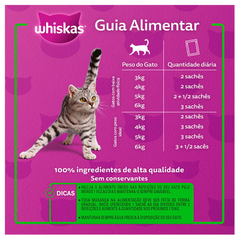 Ração Úmida Whiskas Sachê Sabor Carne Ao Molho Para Gatos Castrados 85gr
