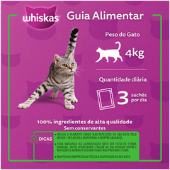 Ração Úmida Whiskas Sachê Sabor Frango Ao Molho Para Gatos Adultos 85gr